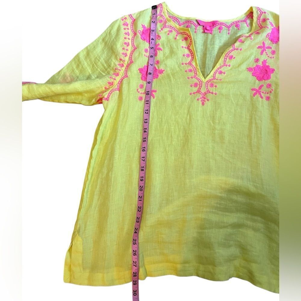 Lilly Pulitzer 100% Linen Top XL - Picture 8 of 9